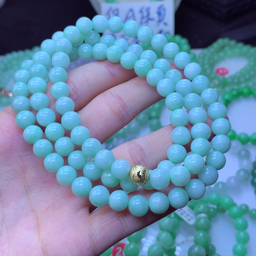 翡翠毛衣链未镶嵌卡8.2