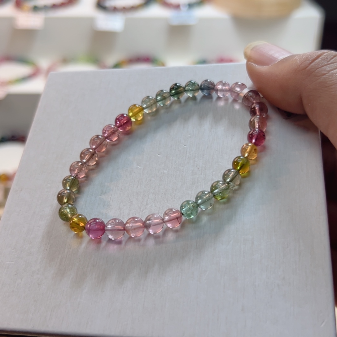 碧玺未镶嵌手链碧玺