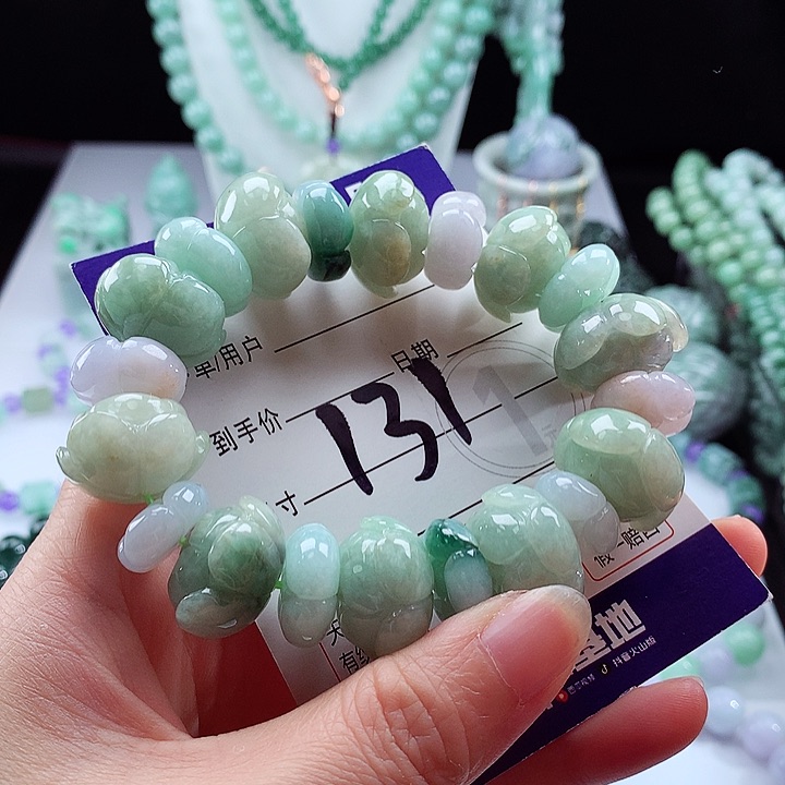 未镶嵌手链翡翠卡21