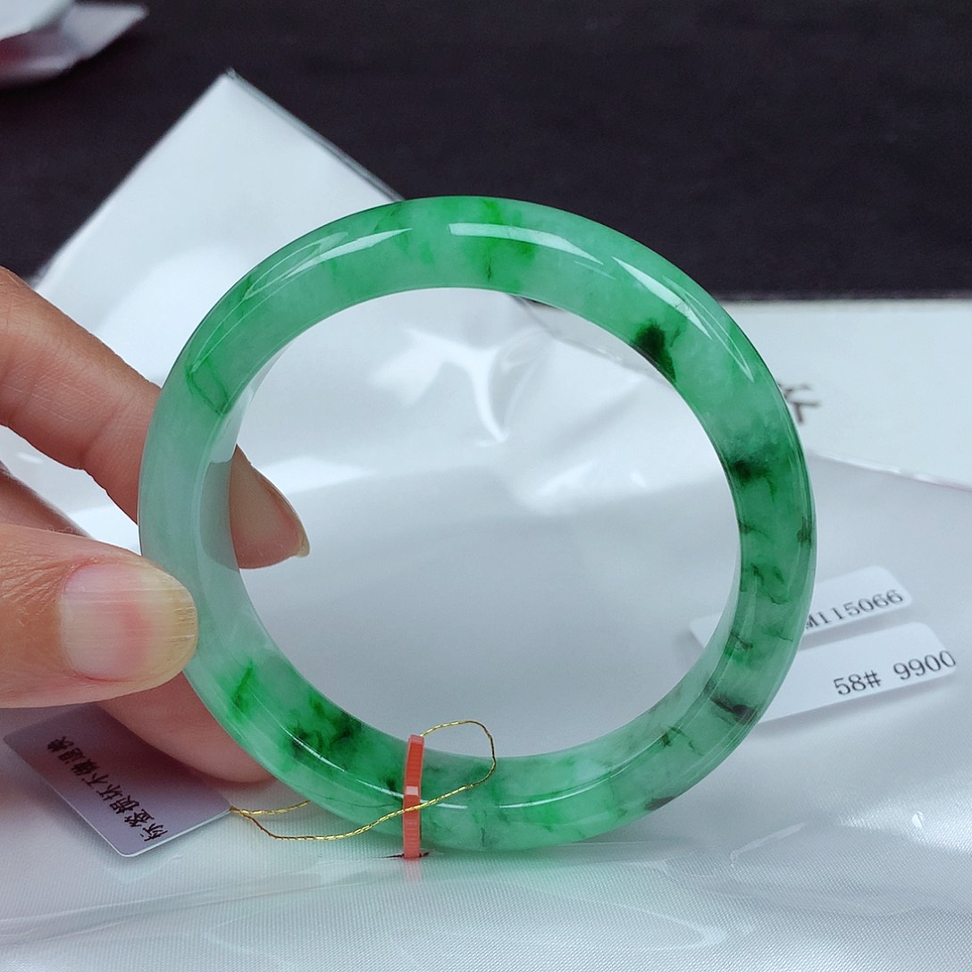 未镶嵌手镯翡翠58圈5066