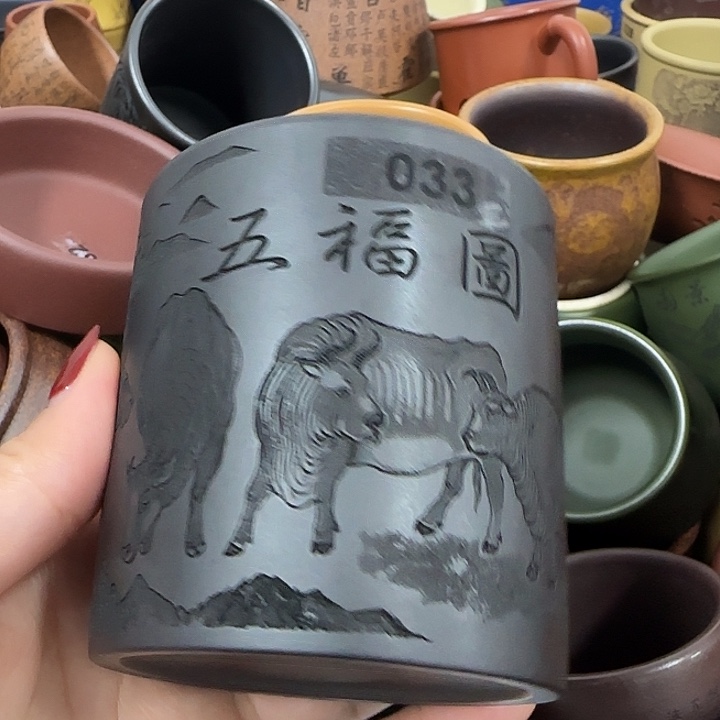 紫砂茶杯紫砂主人杯大放漏