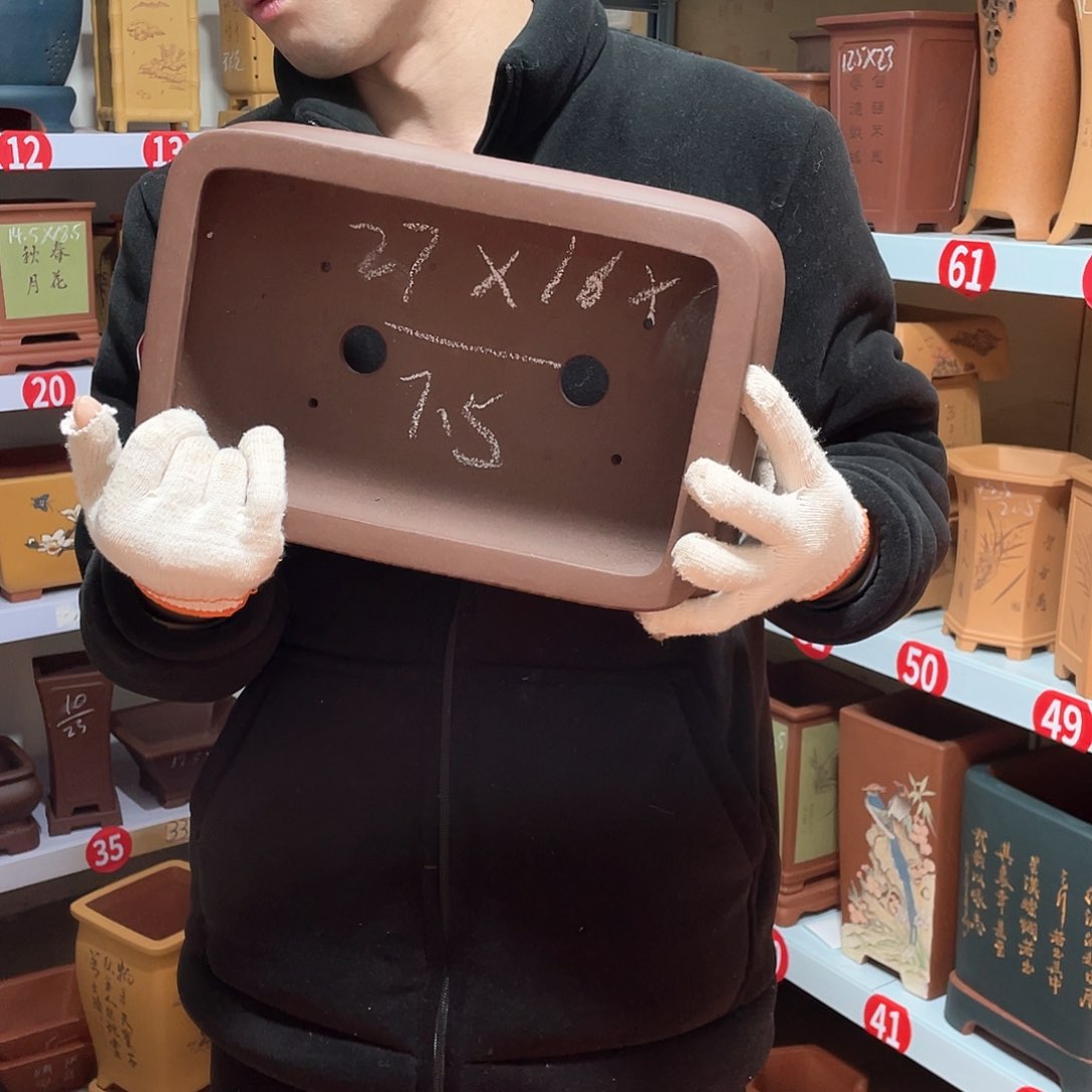 紫砂天心紫砂手工花盆