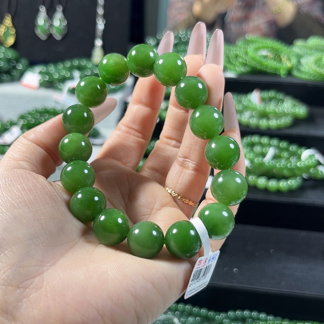 未镶嵌和田玉（碧玉）手链13