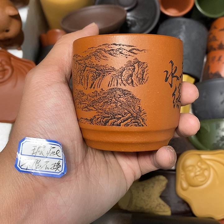 茶杯紫砂瑕疵不退不换