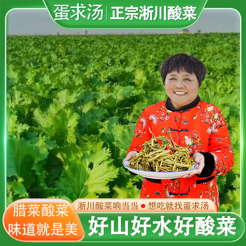 南阳淅川特产酸菜毛腊菜南阳特产纯手工湿酸菜农村自制野辣菜