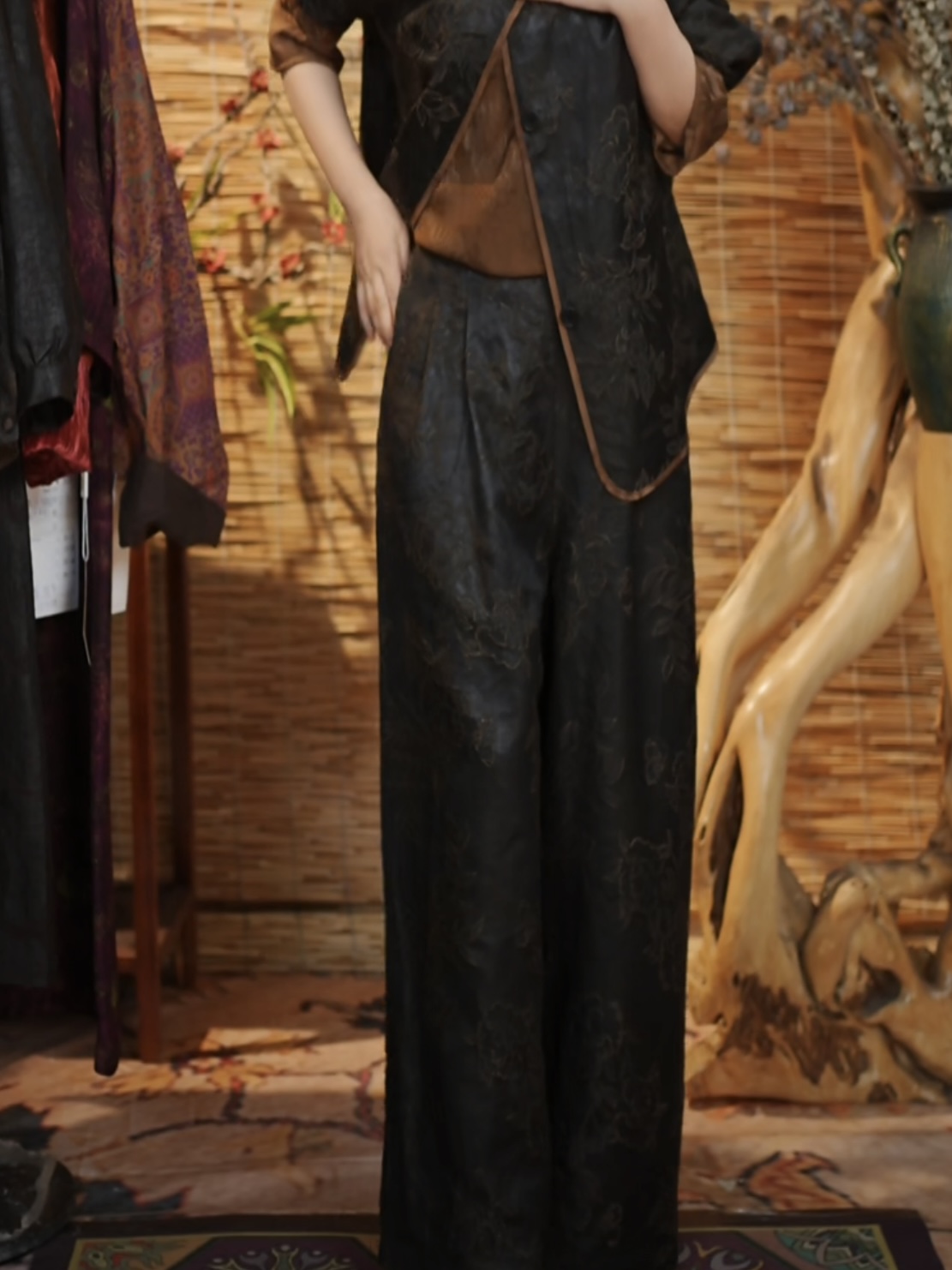 【丹花裤】新中式国风款复古显瘦裤子高货丹花裤