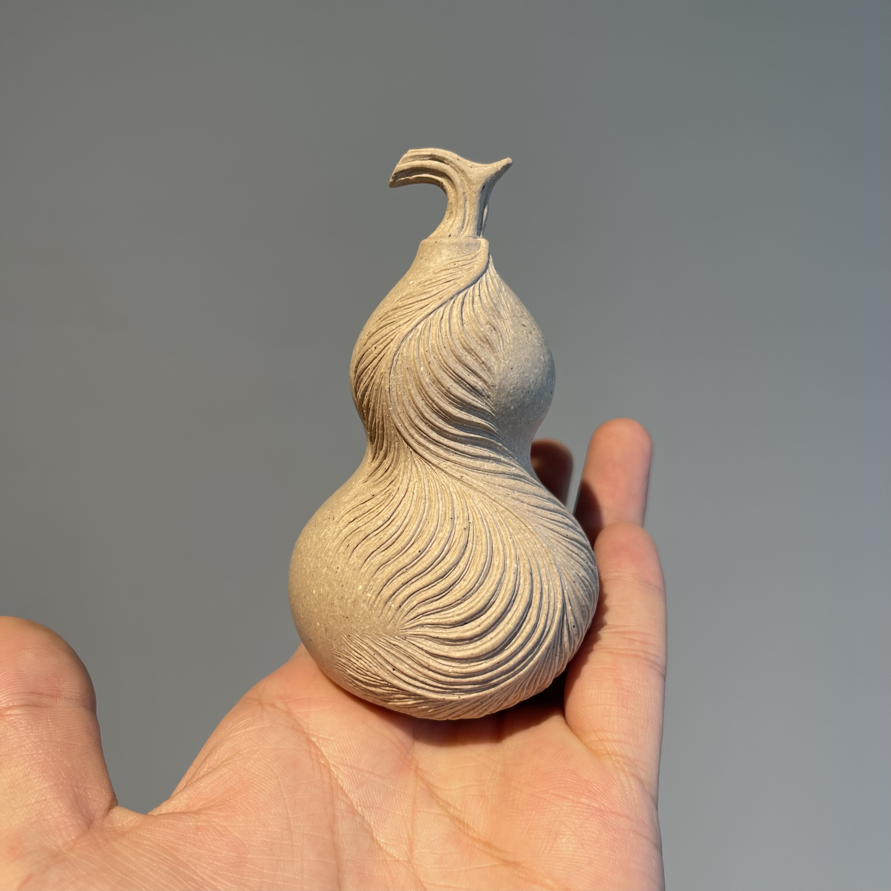 宜兴原矿全手工紫砂茶宠 紫砂葫芦 葫芦茶宠摆件手把件