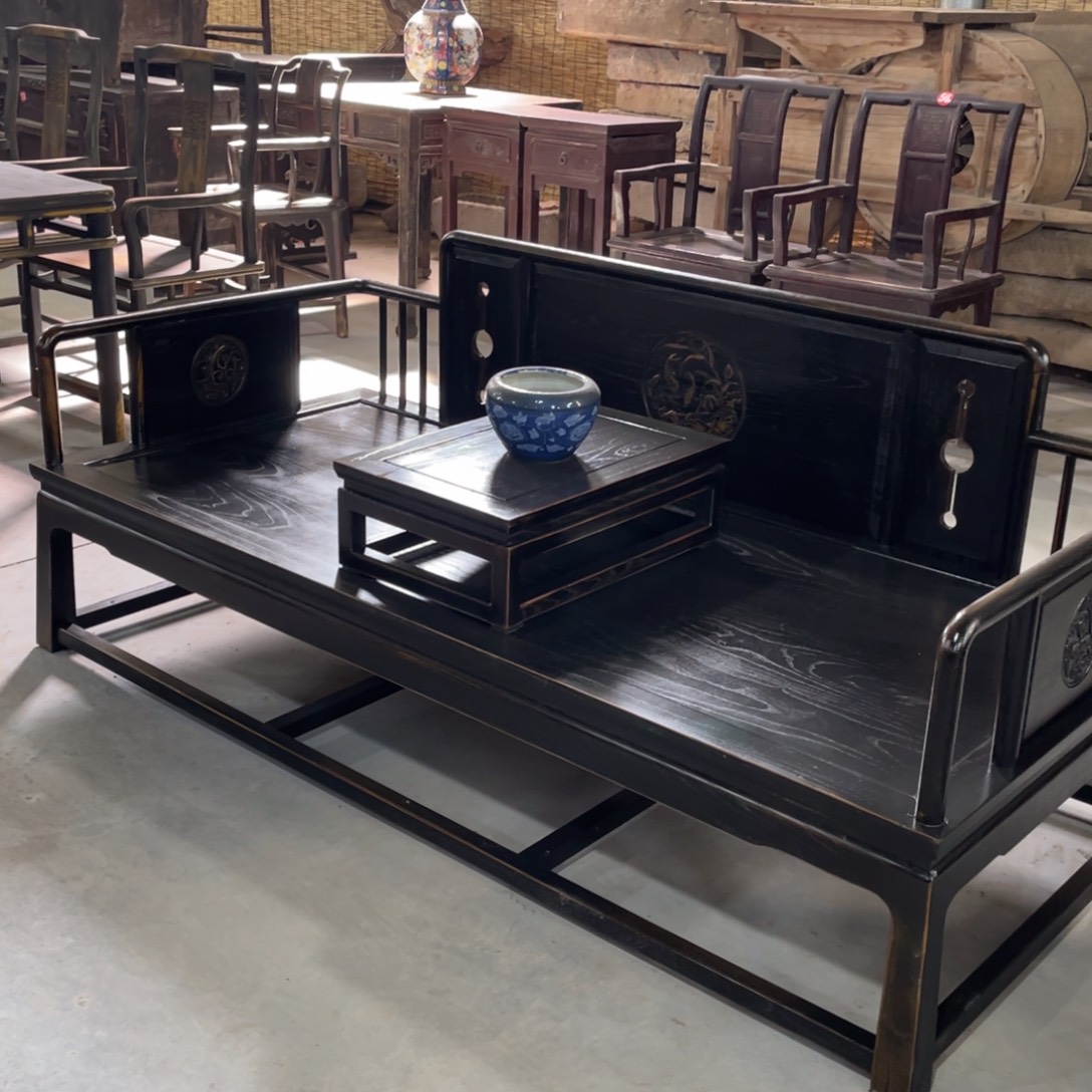 混纺纯实木罗汉床