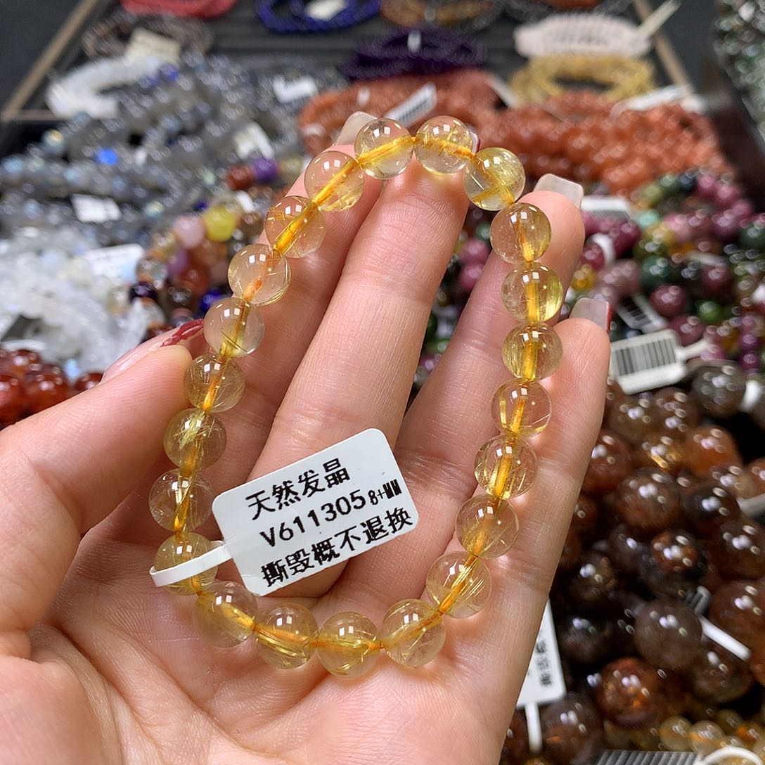 水晶手链未镶嵌，