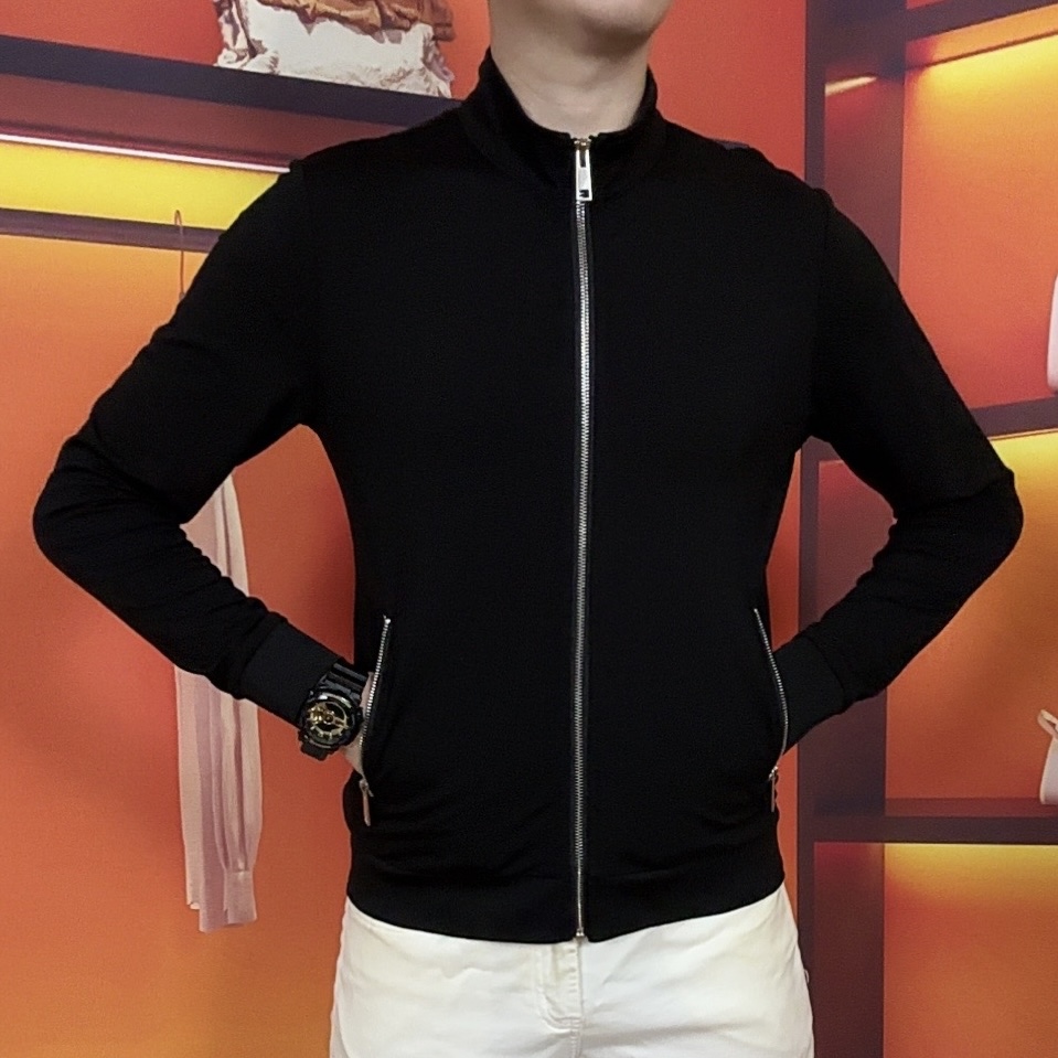 yjfs欧品【顺丰包邮】秋季男士立领长袖轻奢休闲外套百搭开衫修身66