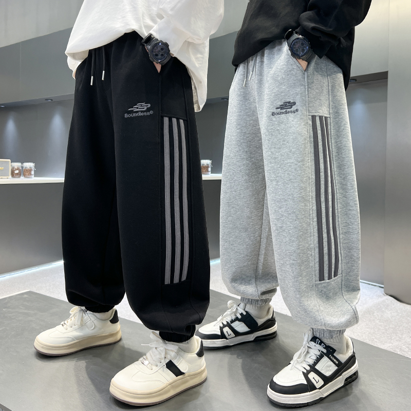 男童秋装裤子青少年运动裤2025新款儿童休闲长裤春秋季中大童男孩