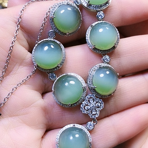 和田玉银S925镶嵌戒指