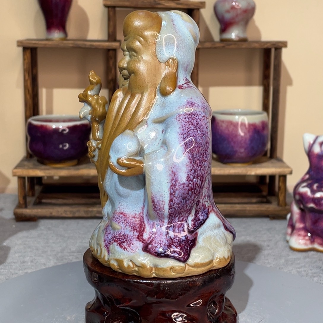 乐***生摆件传统煤烧钧瓷摆件精品