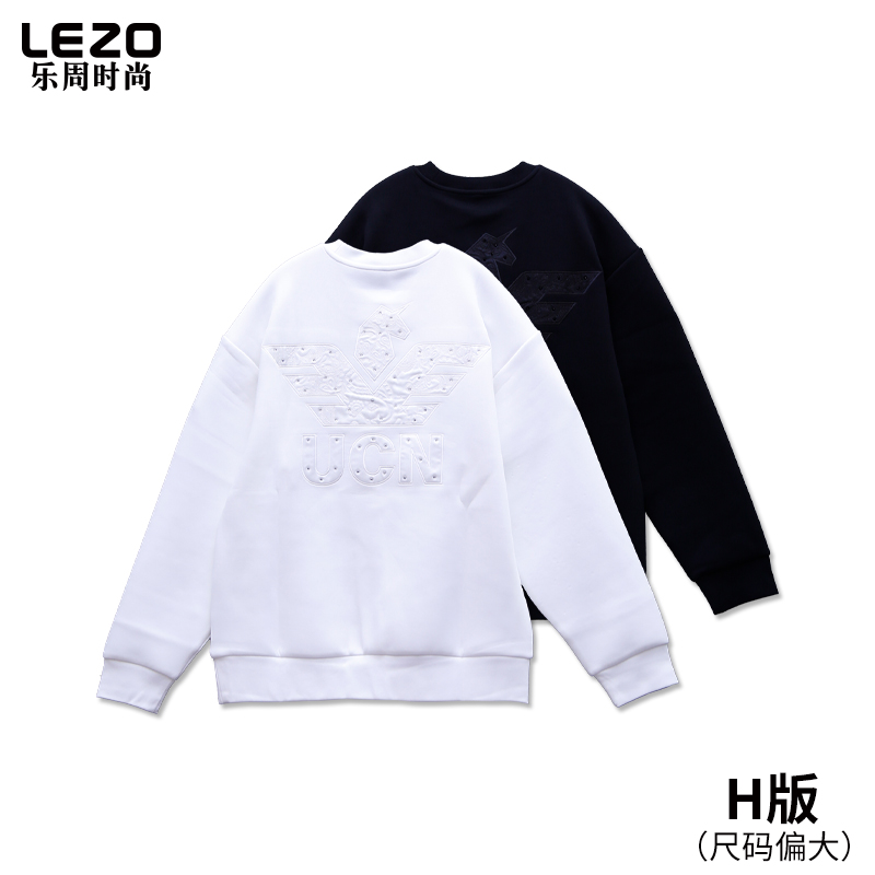 LEZO乐周时尚男装圆领卫衣L25337006