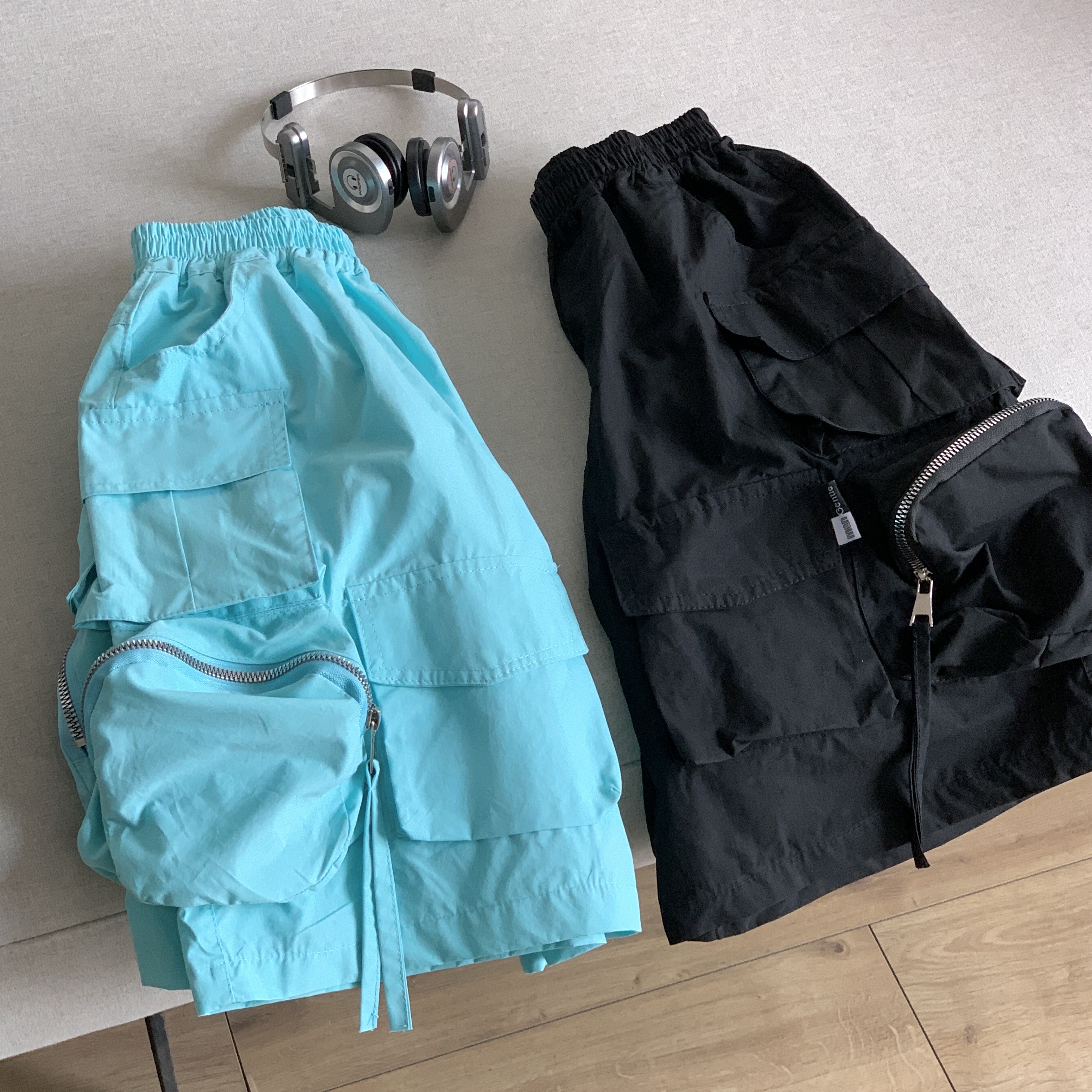 男童拉链包包工装口袋休闲短裤夏款2025新品 43957