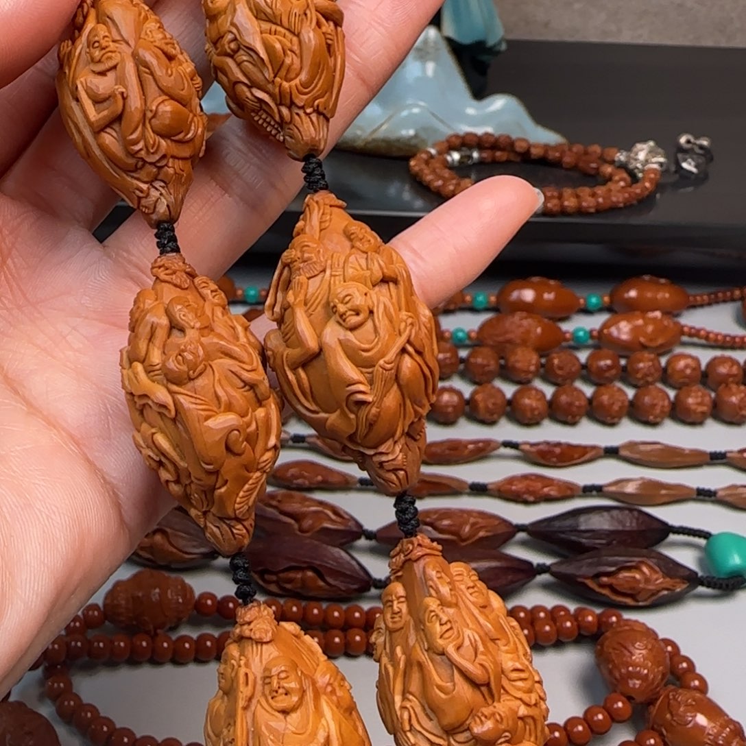 橄榄核手串/手链54罗汉手持
