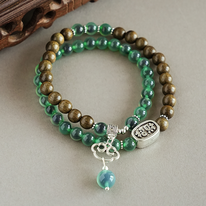 原创设计男女同款糖心玛瑙手链多样性发一-7647