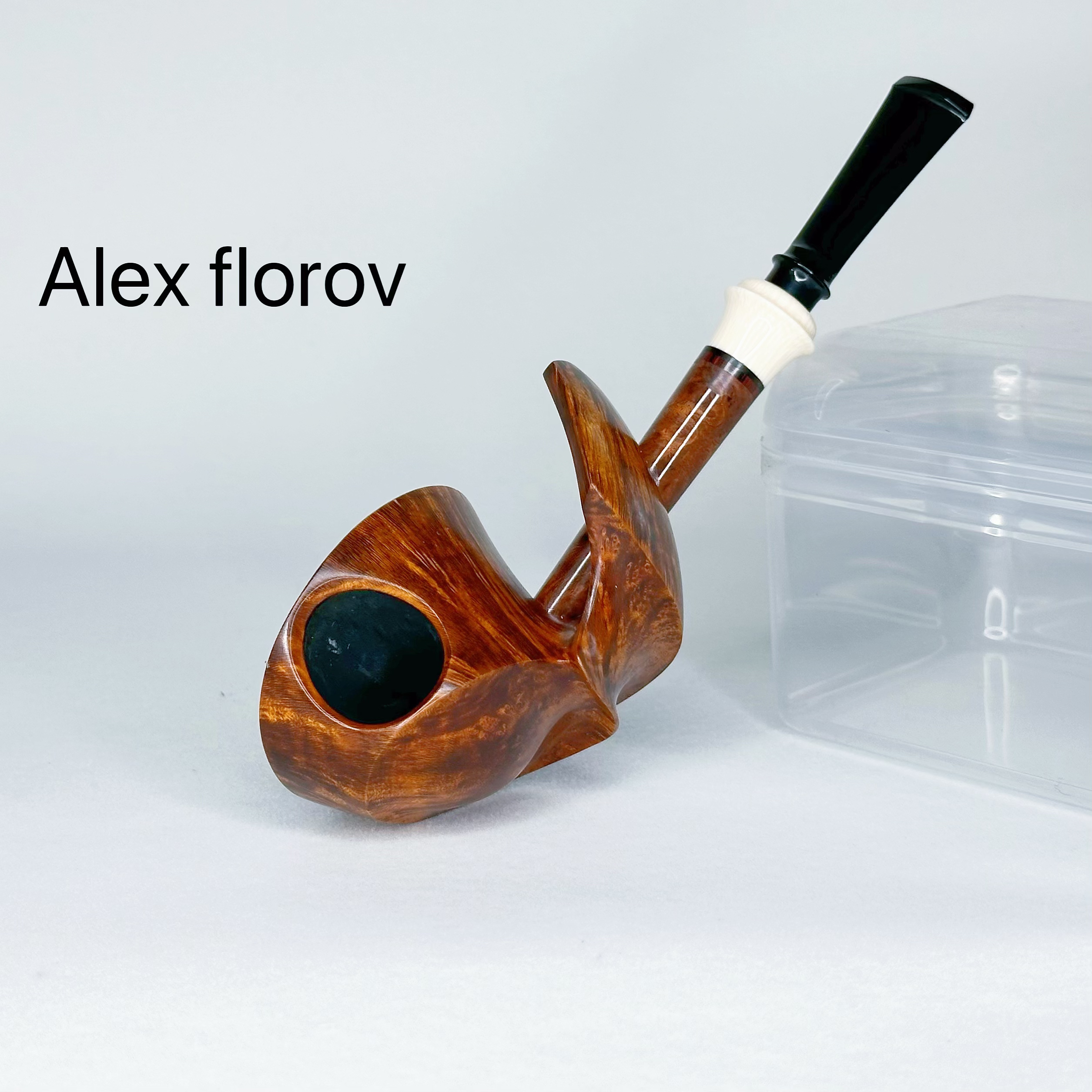 弗洛夫Alex Florov美国烟斗大师弗洛夫 鱼型斗型石楠木手工烟斗