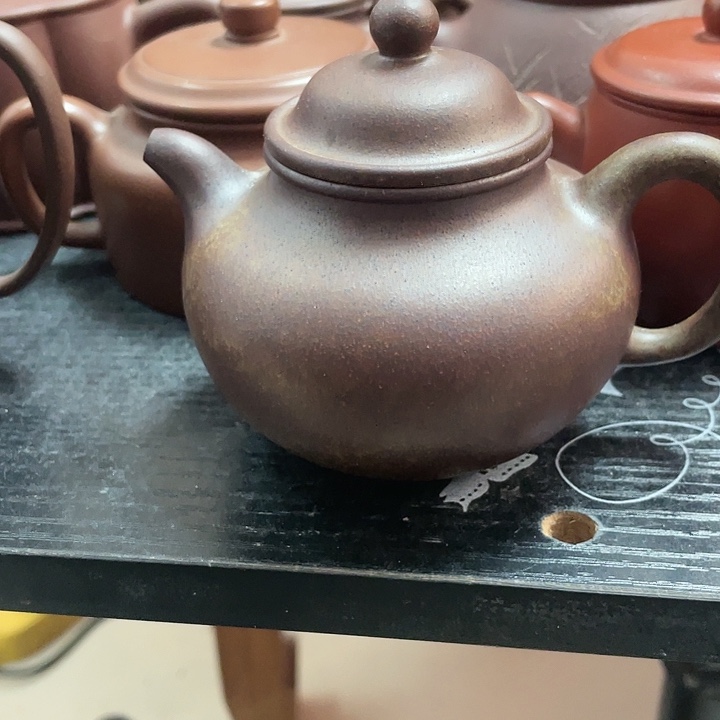 紫砂茶壶紫砂壶柴烧掇球