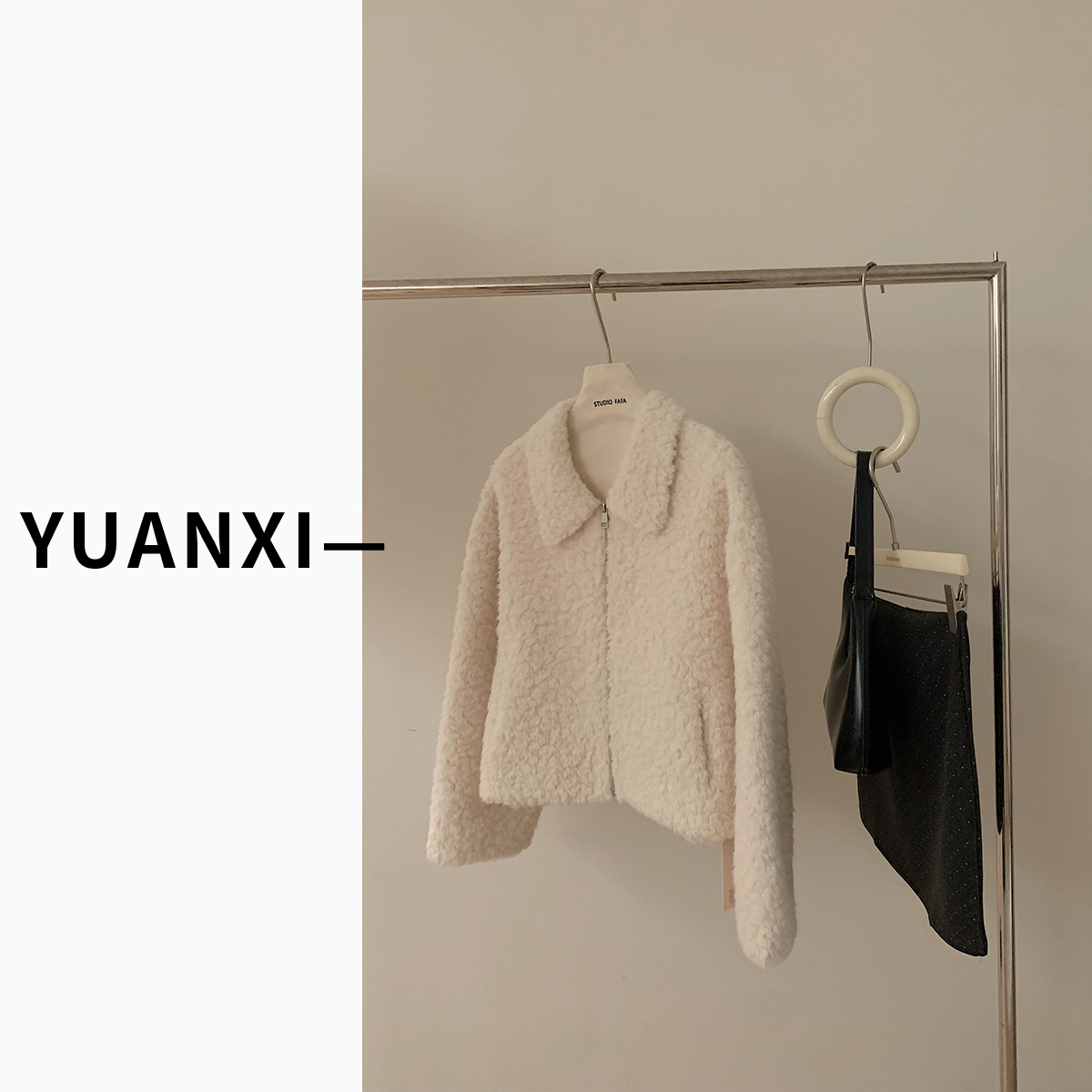 【FAFAJIA】N078 法式韩系娃娃领外套女秋冬新款