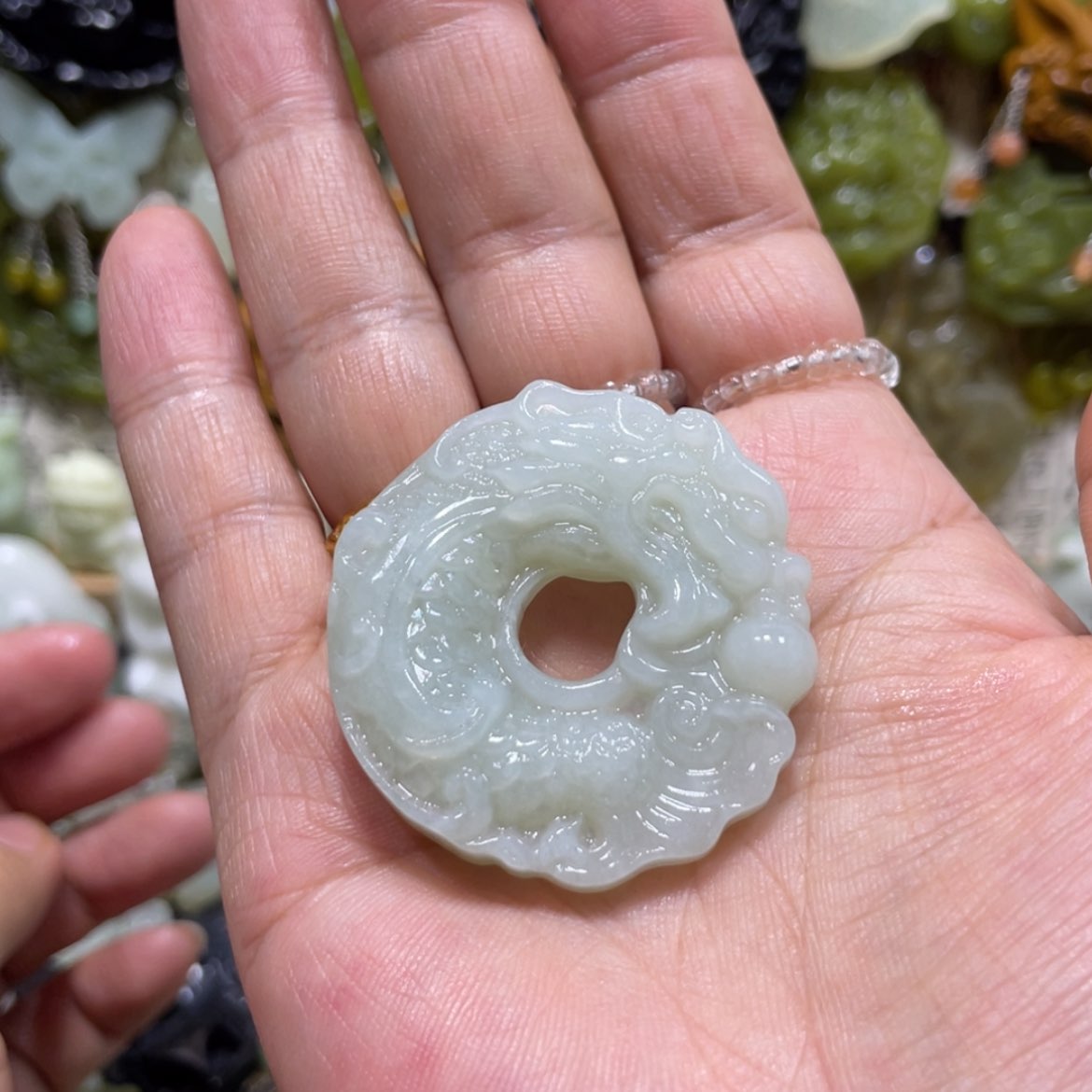 【闪购商品】岫玉颈饰未镶嵌16吊坠