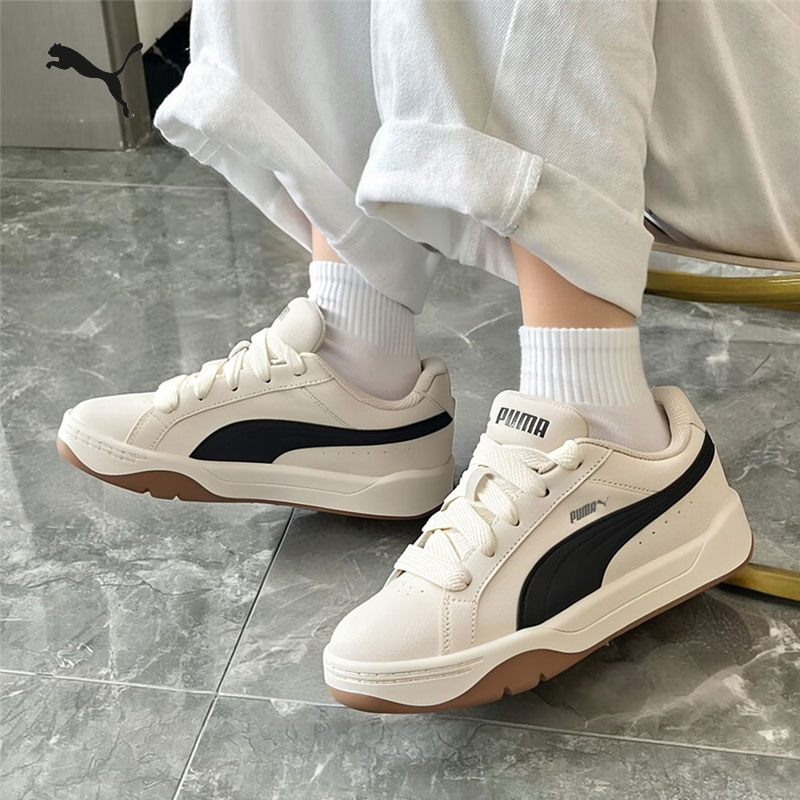 【象牙白】PUMA彪马面包鞋男鞋女鞋2025冬季新款米白色厚底增高板鞋