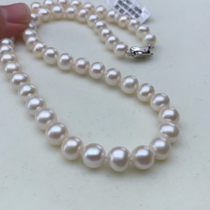 淡水珍珠颈饰银S925镶嵌卡8➕极光炫彩高品