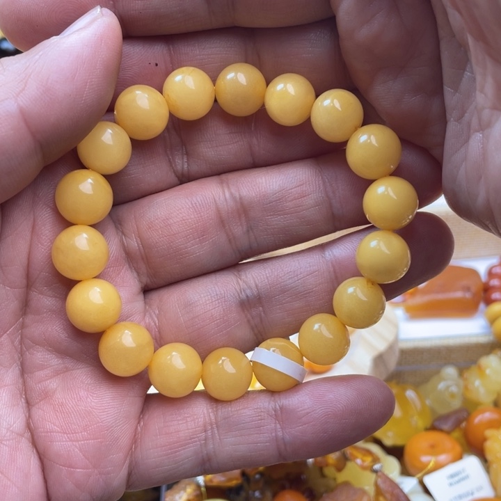 蜜蜡手串未镶嵌手串