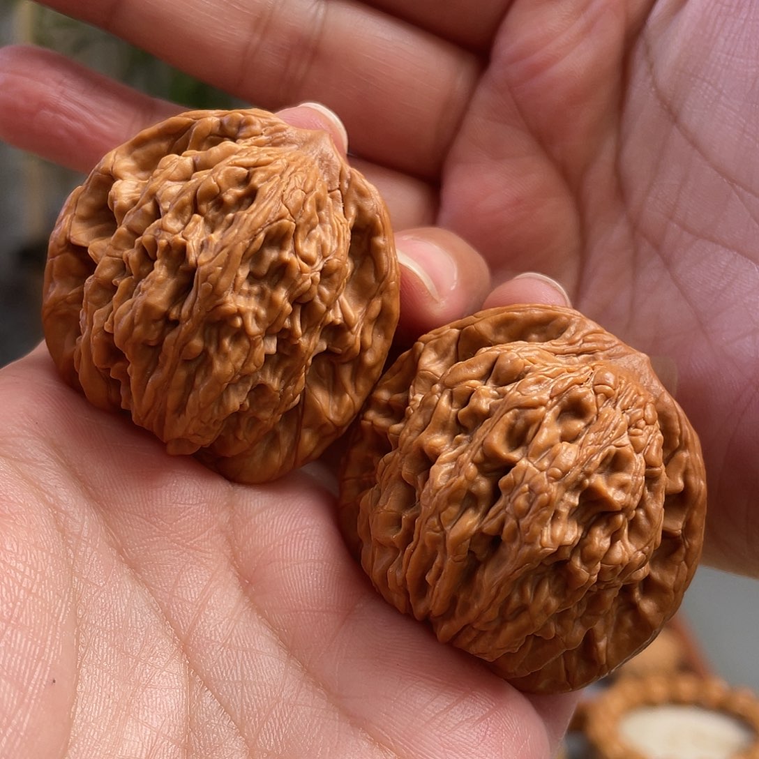 桃核把件43×40尺全品粗筋虎头CN0284已打底