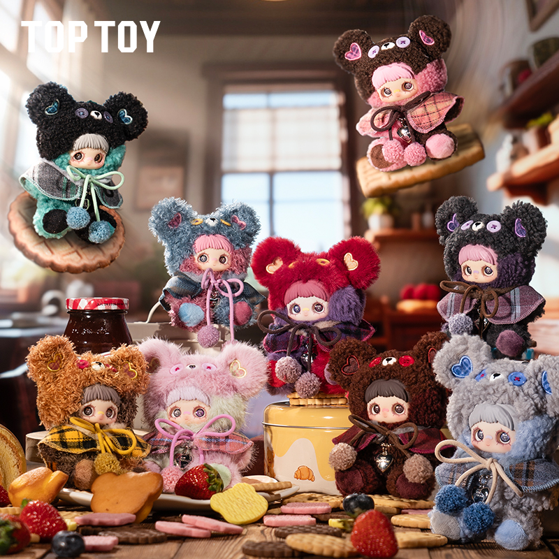 【明星同款】TOPTOY MayMei霉霉小熊饼干蓝莓酸奶盲盒手办潮玩挂件