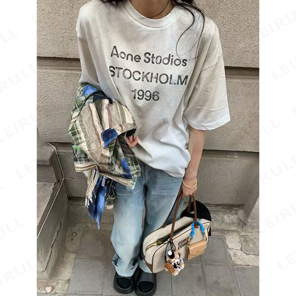 Eva 1996水洗做旧宽松短袖T恤