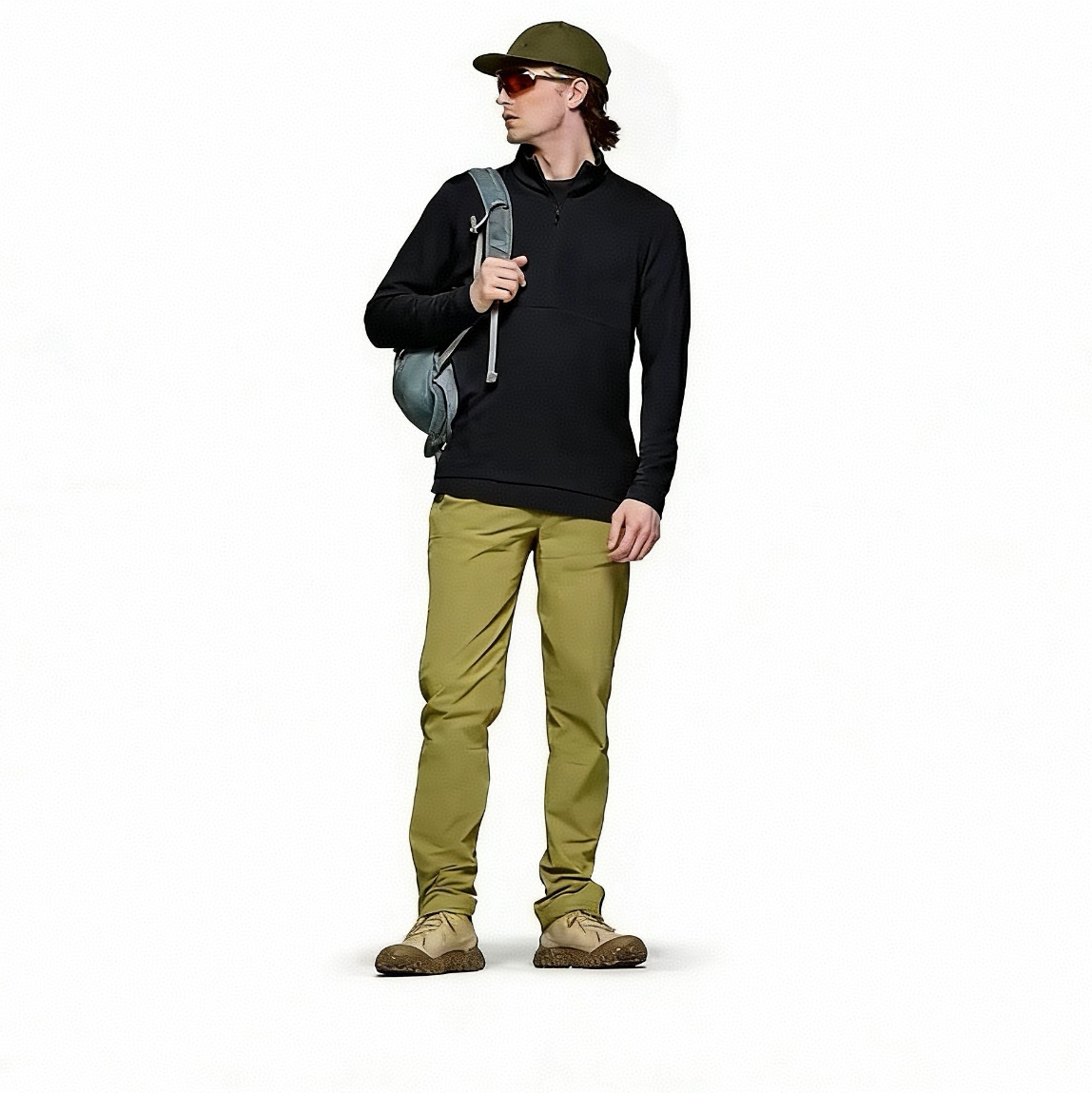 硬货！北欧轻奢户外风PSP抓绒半拉链男士超轻保暖中间层透气不湿冷