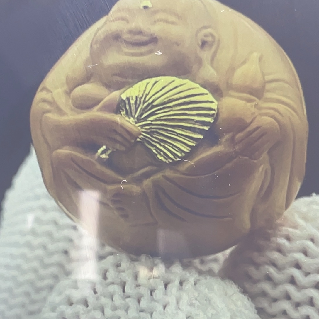 猴头核桃吊坠弥勒佛镶嵌18+