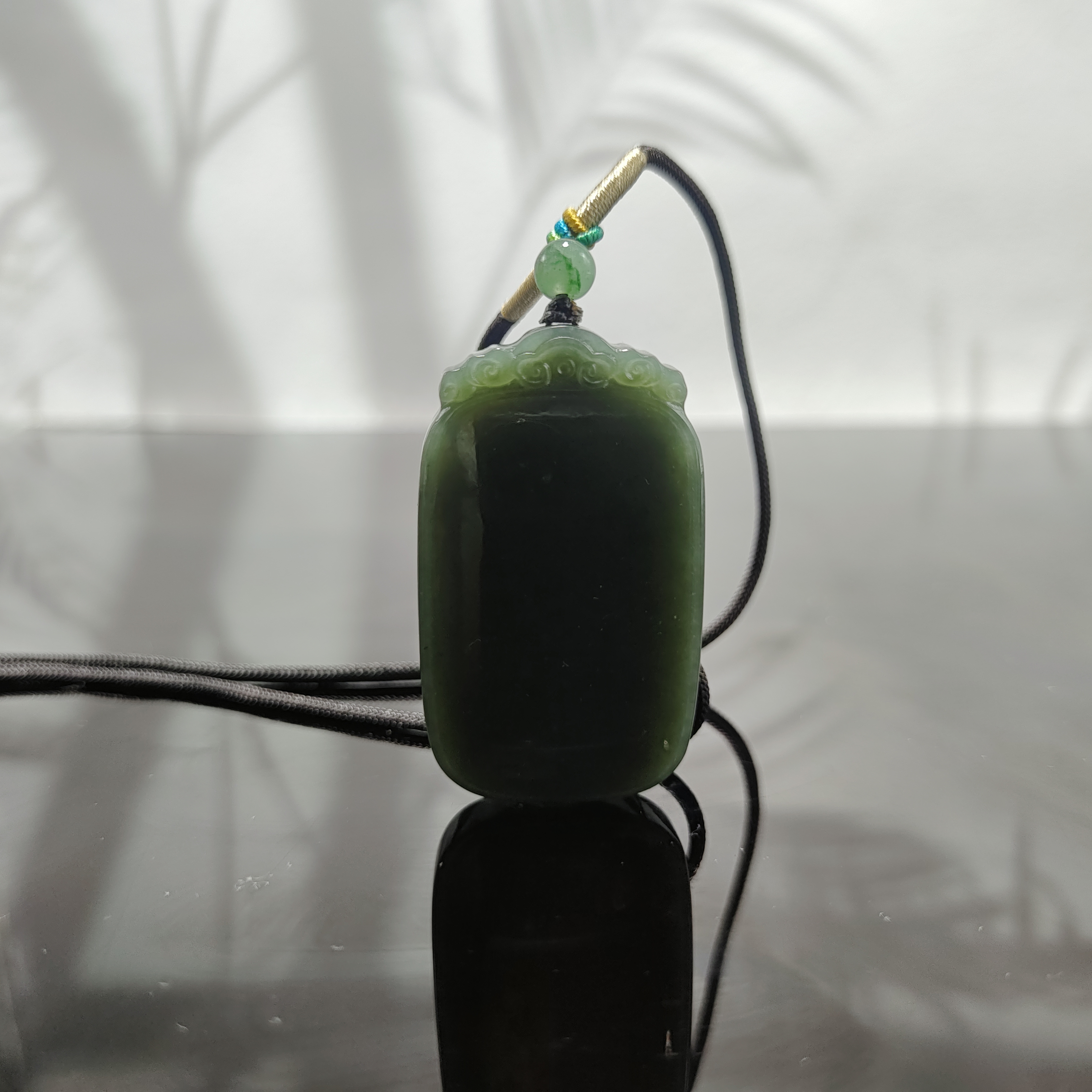 T和田玉无事牌吊坠0049