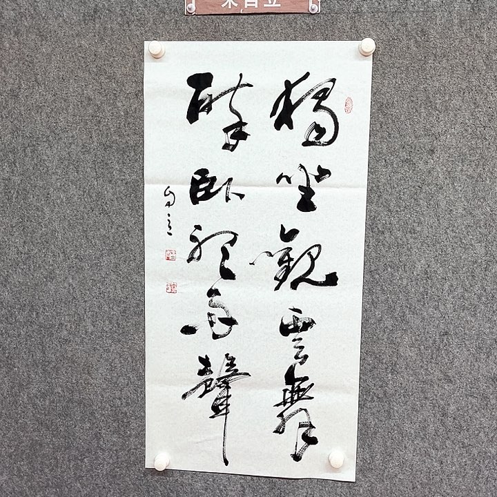 书法独坐观云舞书法作品