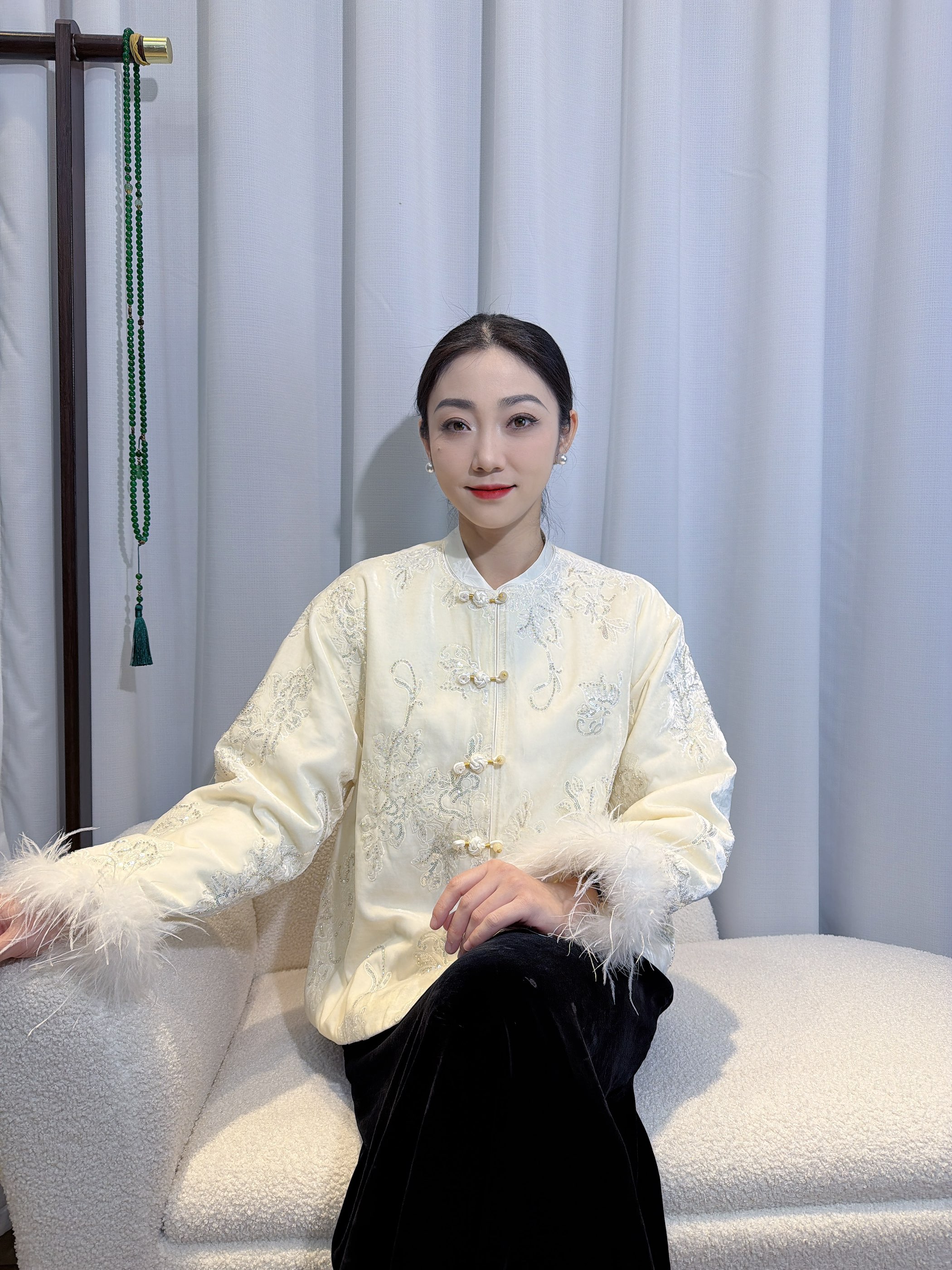 （已开价）2025新款新中式对襟法绣刺绣新中式国风上衣