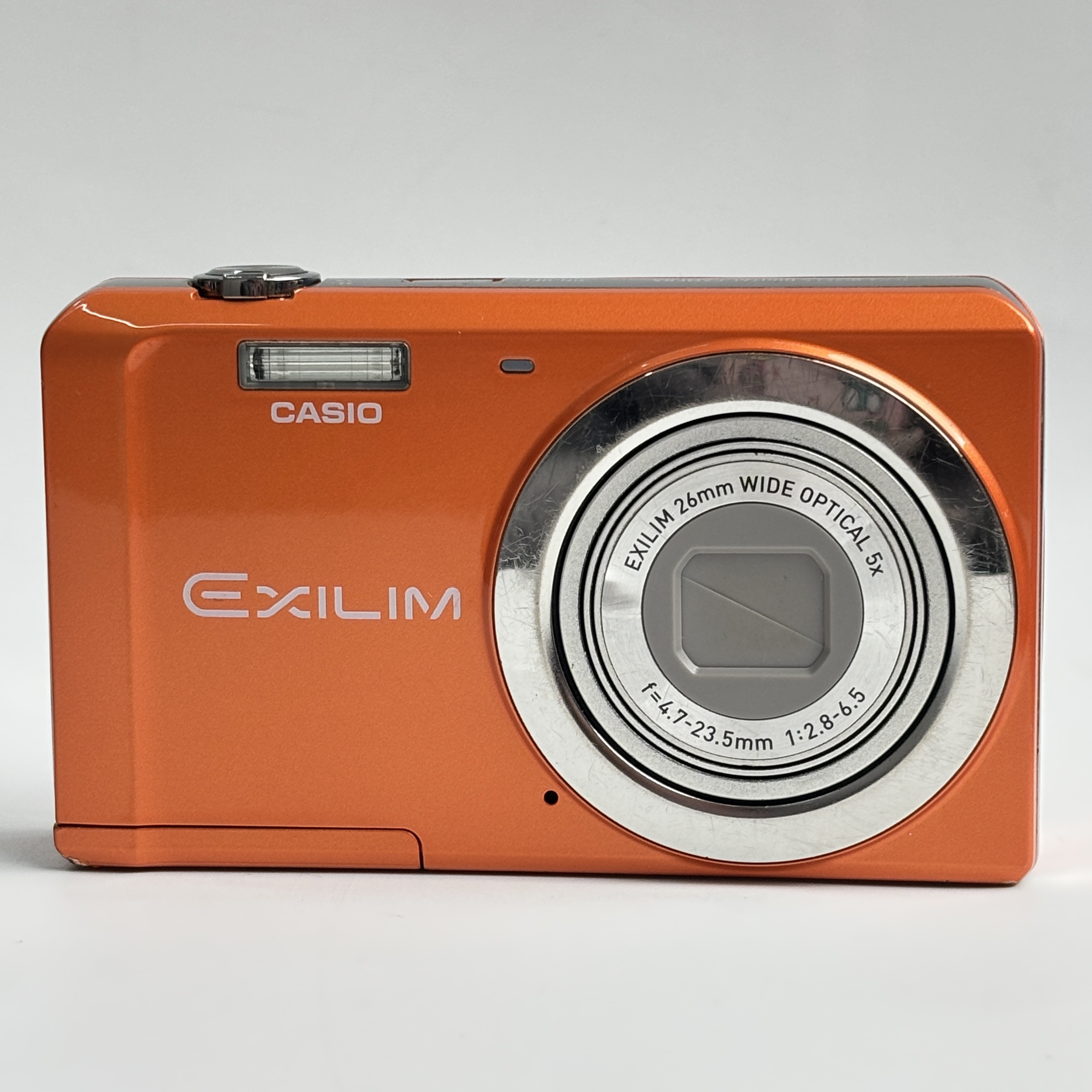 95新 Casio/卡西欧 zs5橙色1410万像素5倍变焦复古ccd