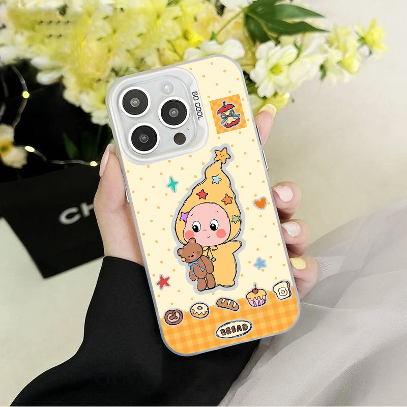 YHCY0005彩银壳适用iPhone苹果17华为QPPQ小米VIVO手机壳