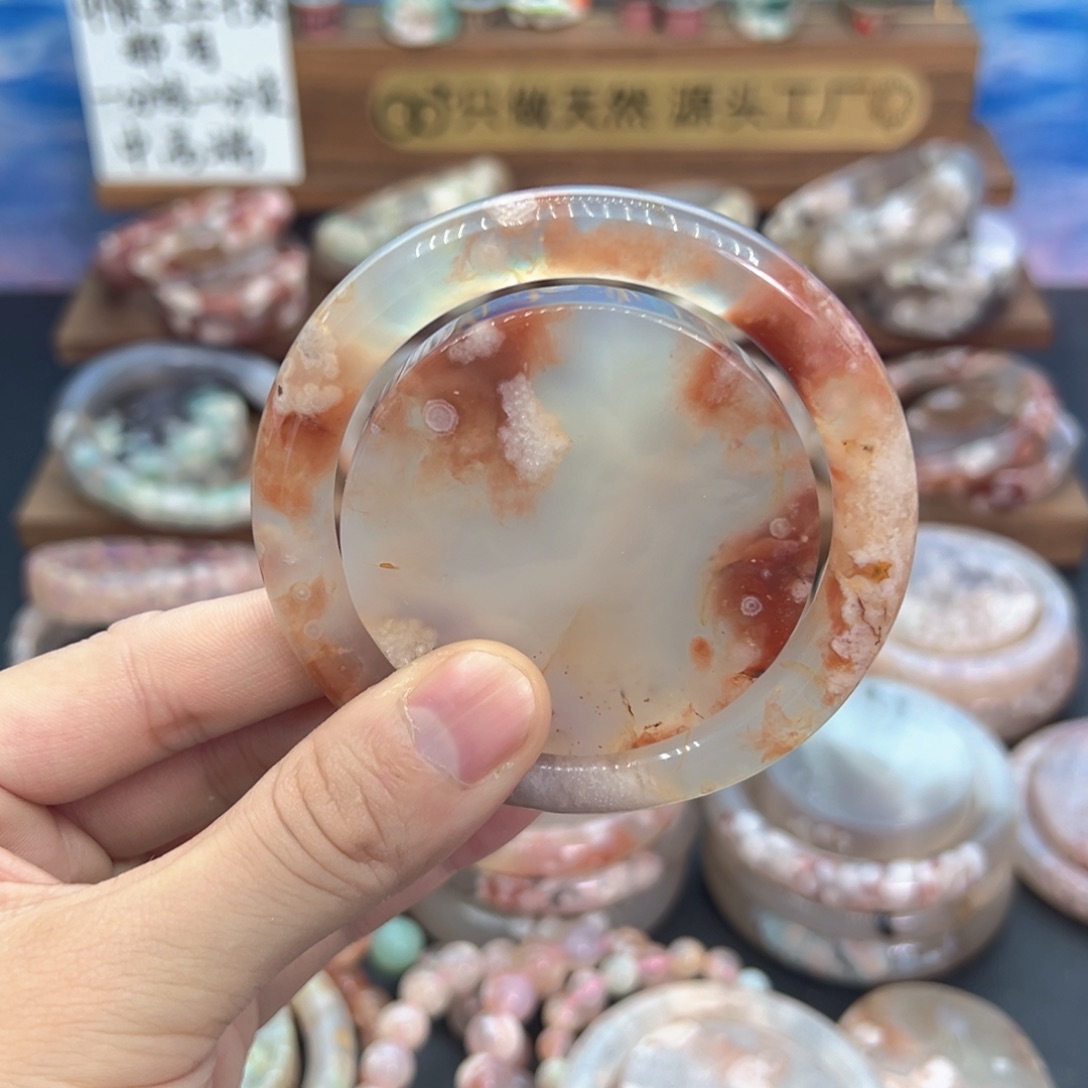 天然樱花手镯59圈口