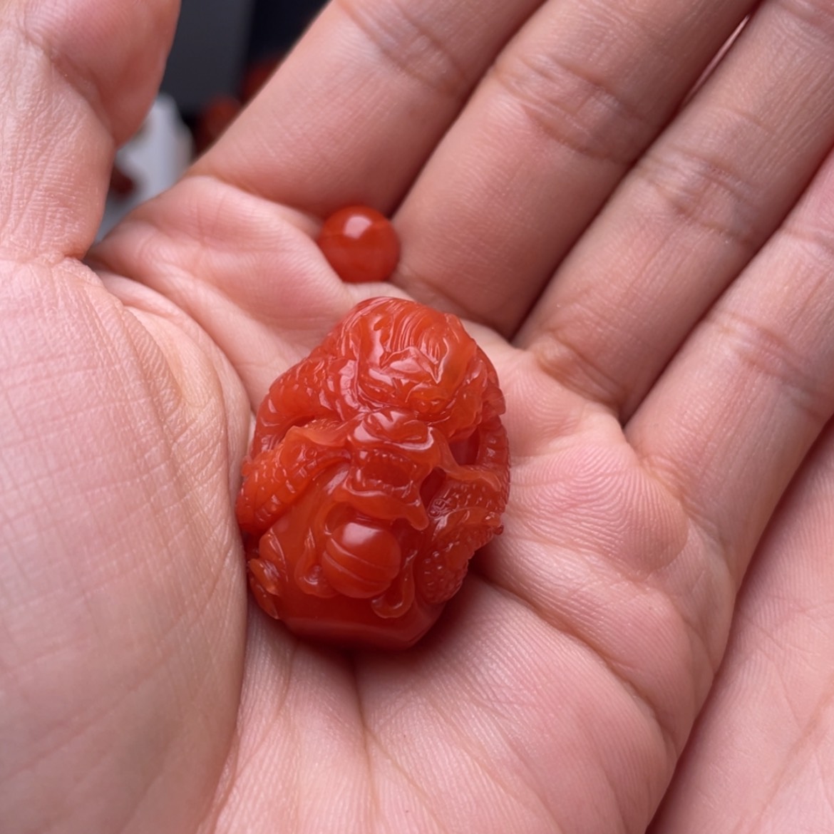 【闪购商品】南红玛瑙龙柱未镶嵌