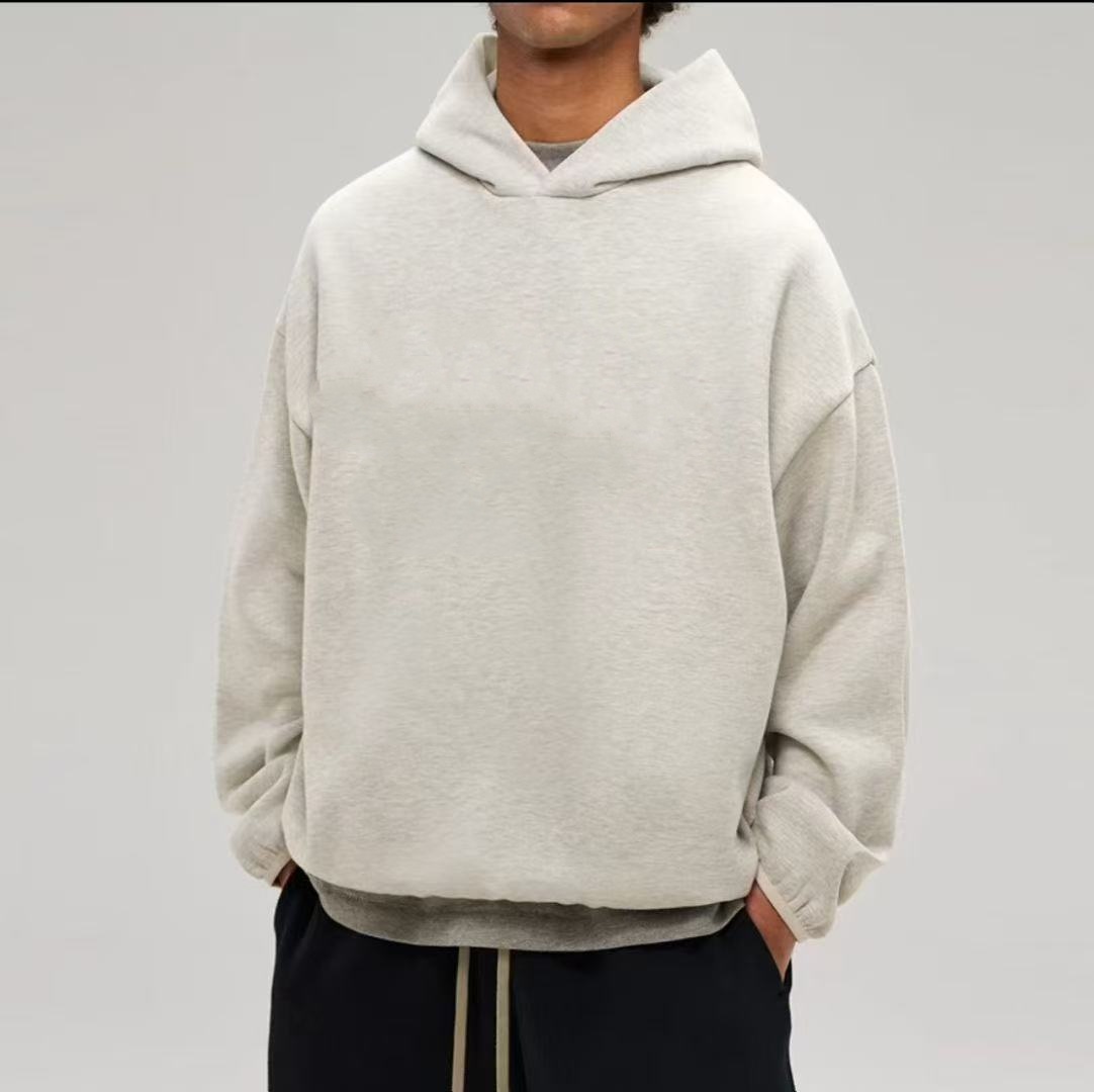 橄榄球联名加绒面料情侣运动卫衣 