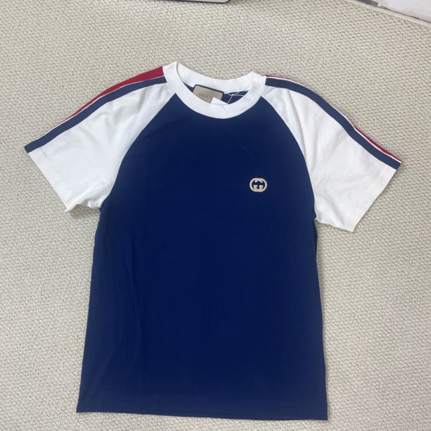 99新 GUCCI/古驰 Gucci 专柜价5800 蓝色 短袖 99新 L码 A6267