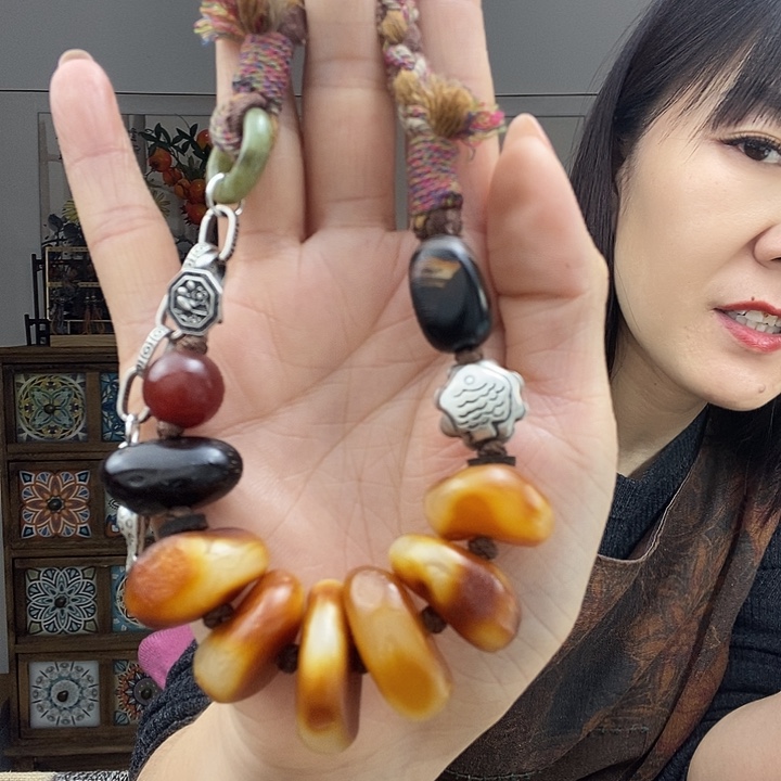 蜜蜡项链未镶嵌项链