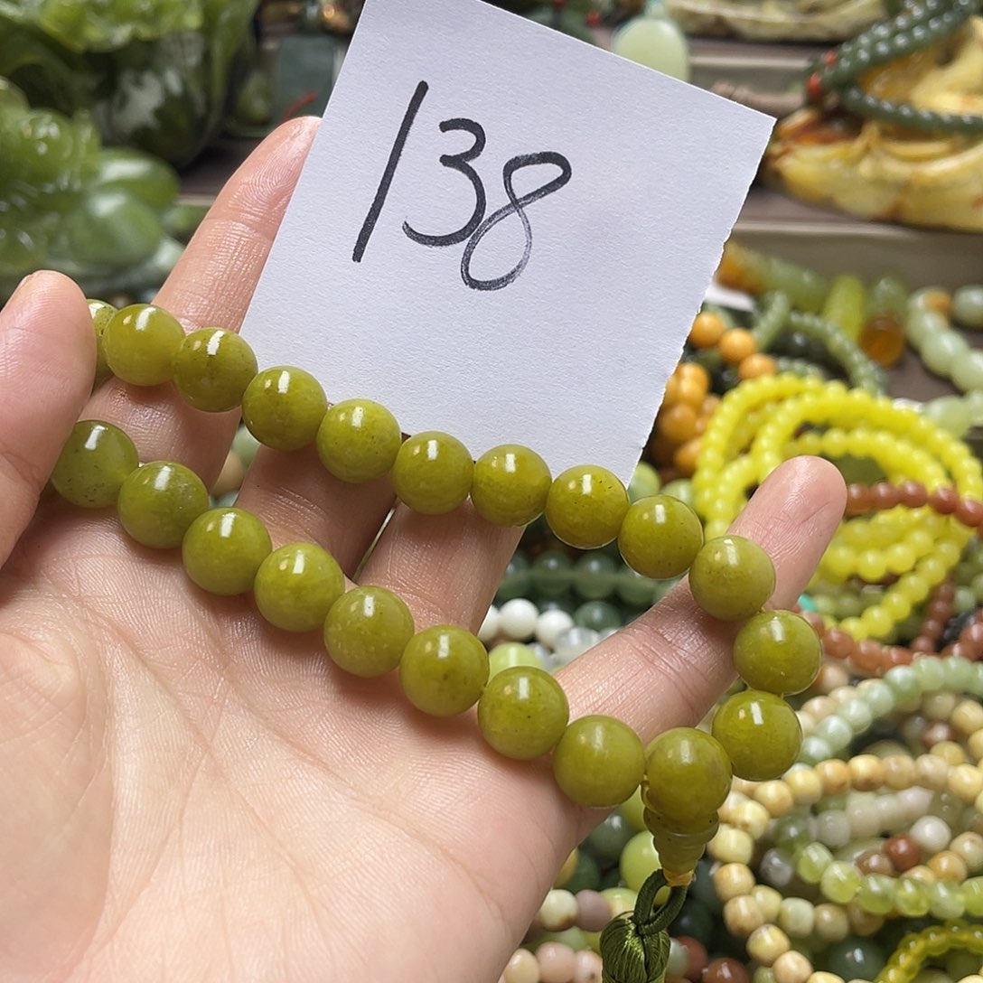 未镶嵌蛇纹石玉手链