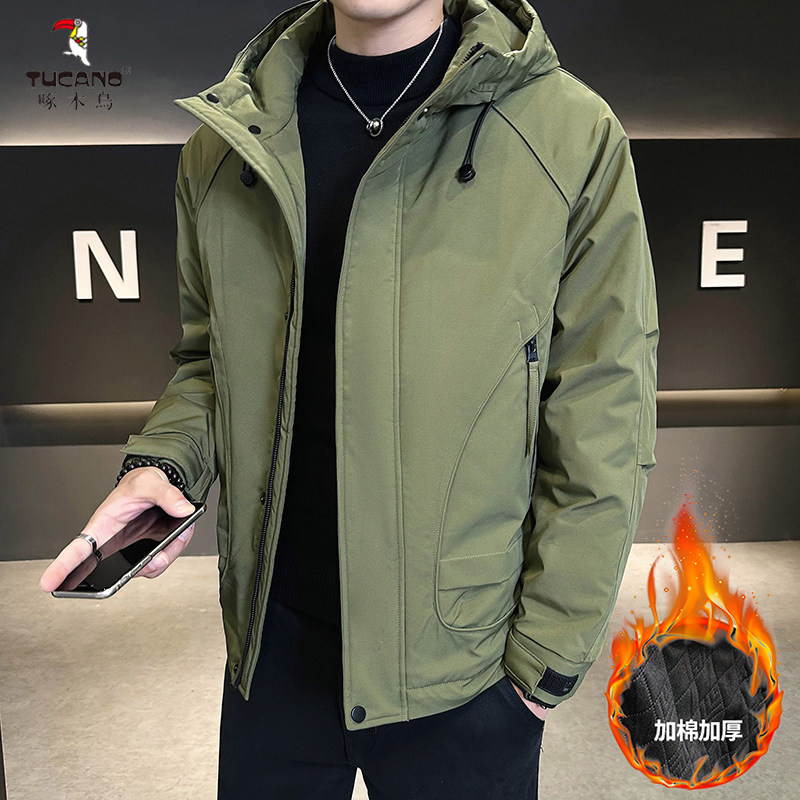TUCANO/啄木鳥冬装加厚男士外套冬季新款潮流棉服连帽保暖男棉衣