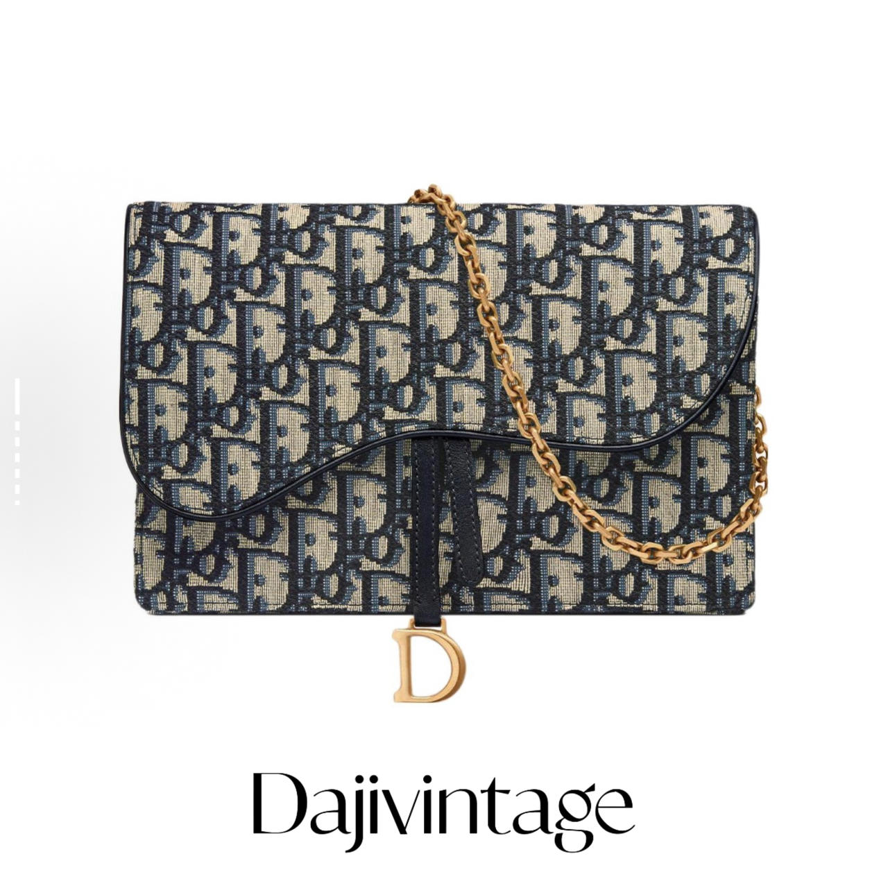 99新 DIOR/迪奥 大吉中古/Dior迪奥马鞍信封woc斜挎包