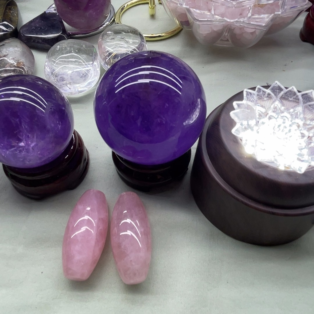 紫水晶球桌面摆件