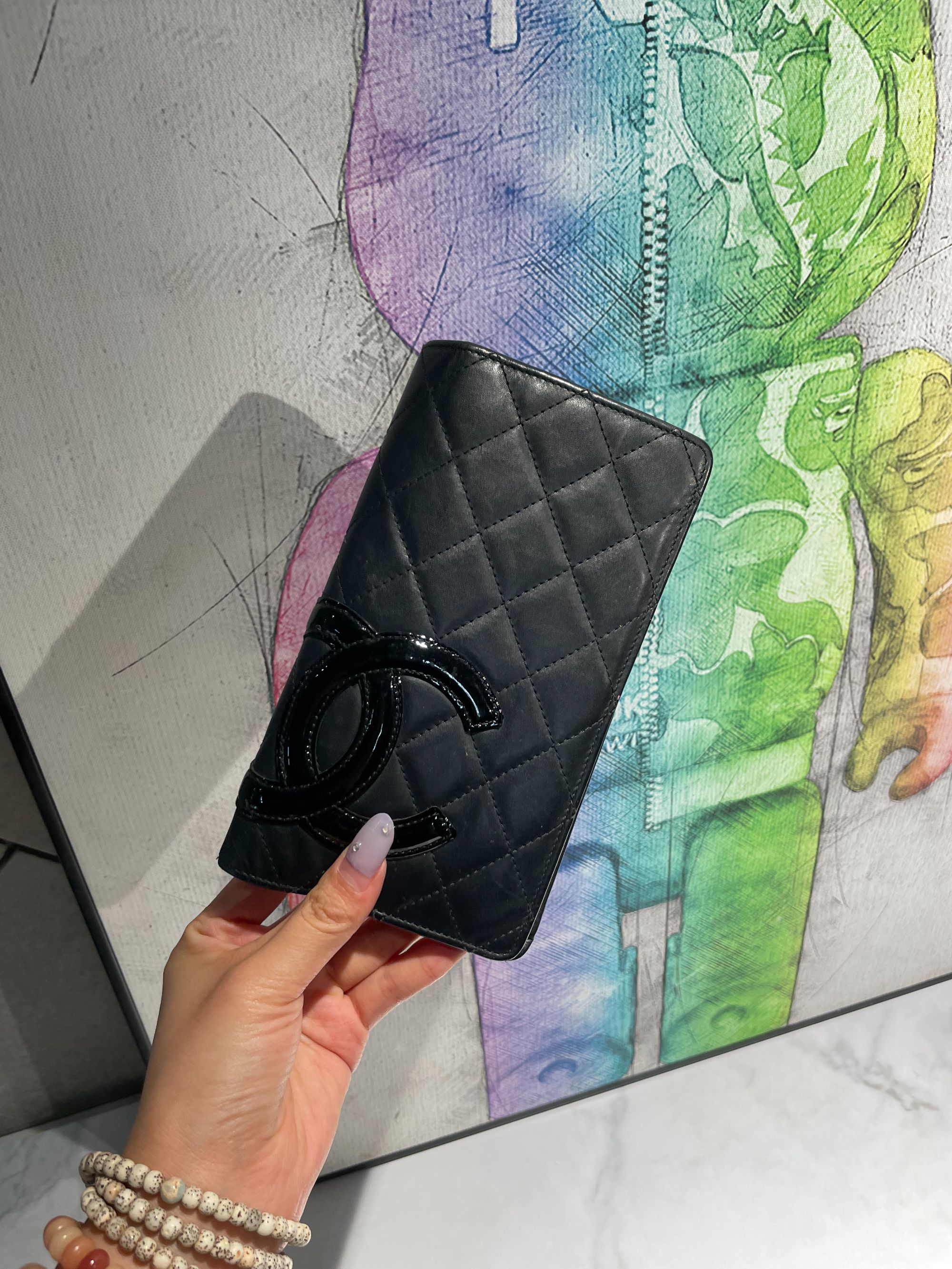 95新 Chanel/香奈儿 帝爵鹏哥直播专享/黑色康鹏钱包