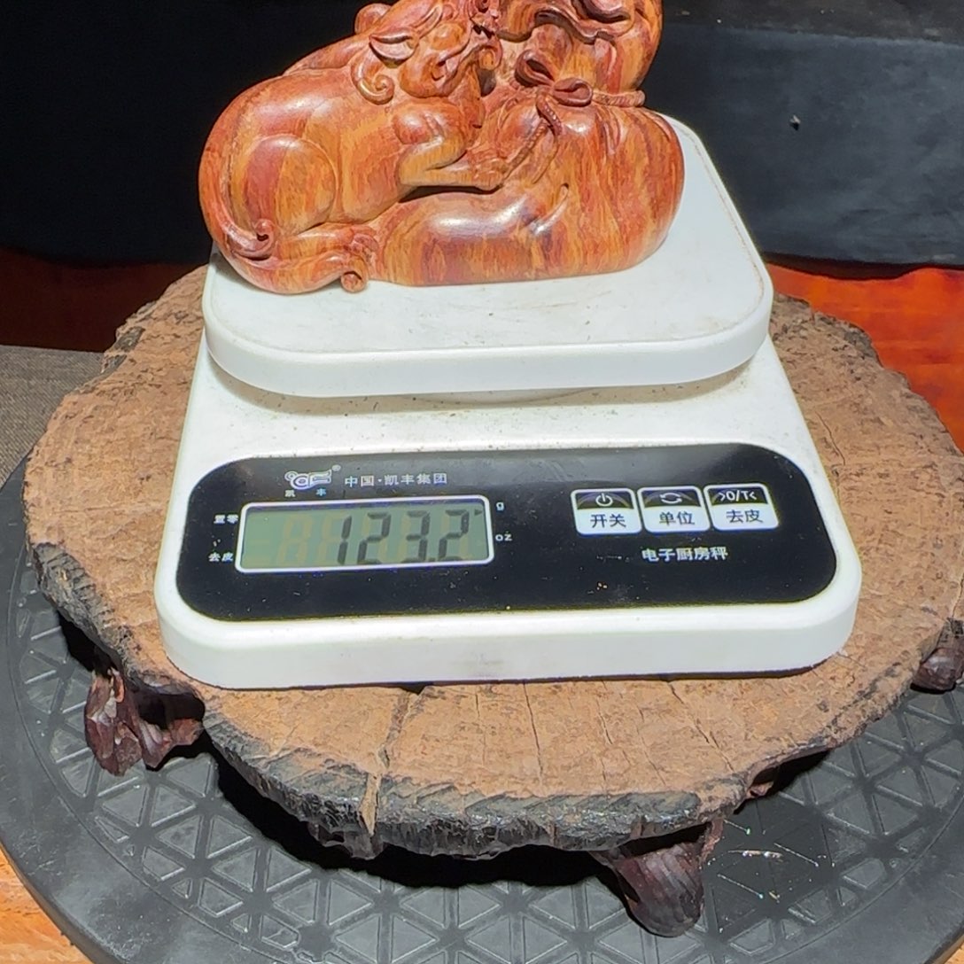 大***草黄花梨/降香黄檀纯手工制作雕刻