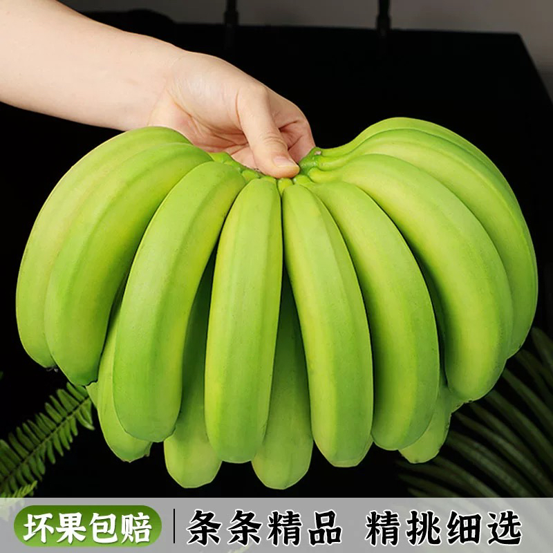 云南高山甜香蕉10斤带箱包邮【青皮发货/催熟后食用 D